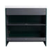 Contemporary 36' Freestanding Bathroom Vanity with White Resin Sink & Soft-Close Cabinet Doors, Dark Green Plywood Default -DTYStore