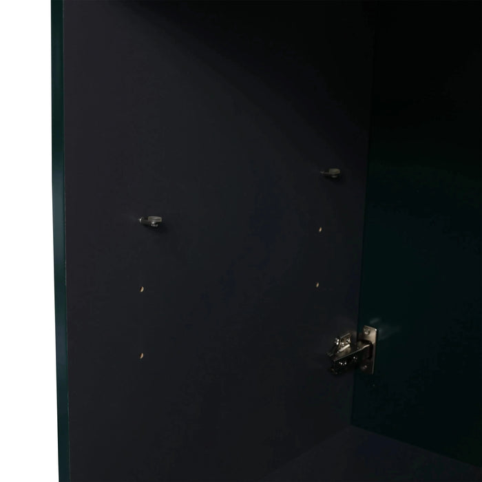 Contemporary 36' Freestanding Bathroom Vanity with White Resin Sink & Soft-Close Cabinet Doors, Dark Green Plywood Default -DTYStore