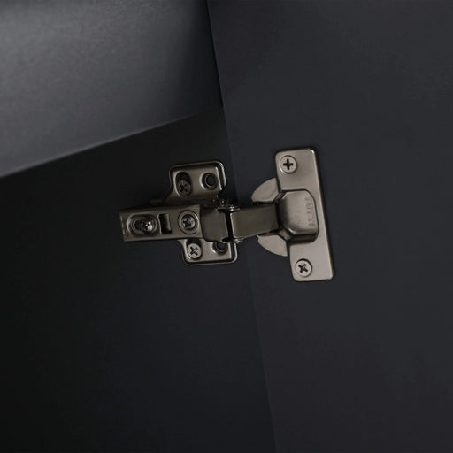 Contemporary 36' Wall Mounted Bathroom Vanity with Resin Sink & Soft-Close Doors, Lake Blue, Plywood Default -DTYStore