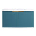 Contemporary 36' Wall Mounted Bathroom Vanity with Resin Sink & Soft-Close Doors, Lake Blue, Plywood Default -DTYStore