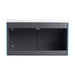 Contemporary 36' Wall Mounted Bathroom Vanity with Resin Sink & Soft-Close Doors, Lake Blue, Plywood Default -DTYStore