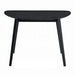 Contemporary 3pc Dining Set Black Finish Table and Side Chairs Set Padded Seat Wooden Kitchen Furniture Default -DTYStore