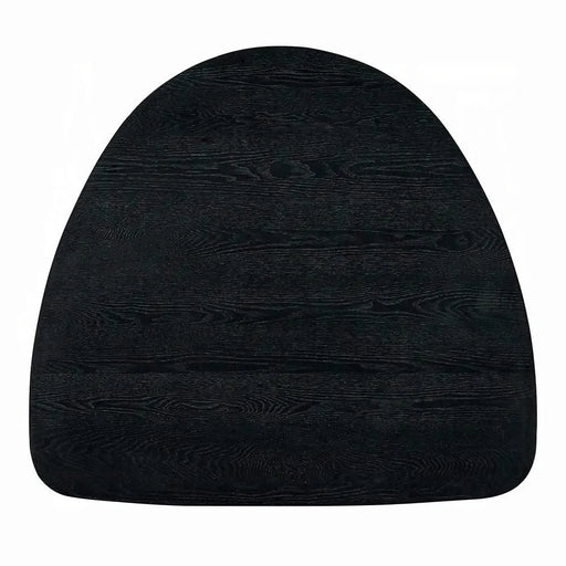 Contemporary 3pc Dining Set Black Finish Table and Side Chairs Set Padded Seat Wooden Kitchen Furniture Default -DTYStore