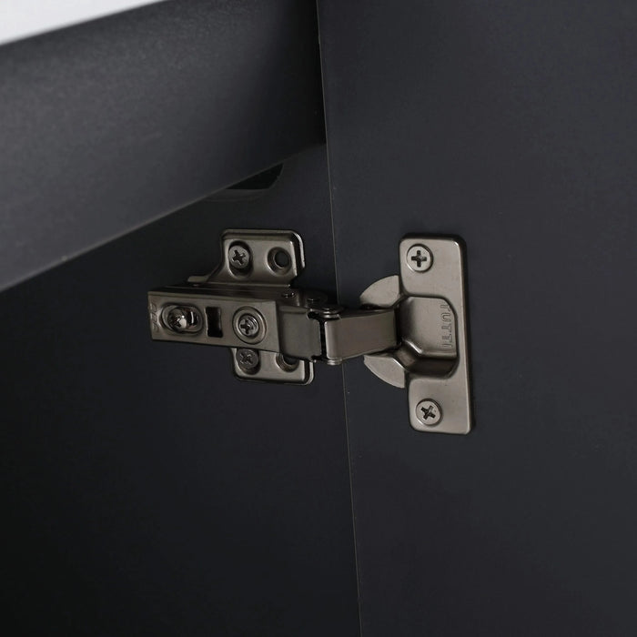 Contemporary 48' Wall Mounted Bathroom Vanity with 3 Soft-Close Doors in Khaki Plywood Default -DTYStore