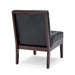 Contemporary Accent Chair with Tufted Waffle Stitch, Black PU Upholstery, 28.75' W x 22.25' D x 33.50' H Default -DTYStore