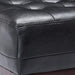 Contemporary Accent Chair with Tufted Waffle Stitch, Black PU Upholstery, 28.75' W x 22.25' D x 33.50' H Default -DTYStore