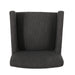 Contemporary Armchair with Track Arms Charcoal Fabric 25.50 x 25.75 x 34.25 inches Default -DTYStore