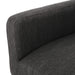 Contemporary Armchair with Track Arms Charcoal Fabric 25.50 x 25.75 x 34.25 inches Default -DTYStore