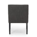 Contemporary Armchair with Track Arms Charcoal Fabric 25.50 x 25.75 x 34.25 inches Default -DTYStore