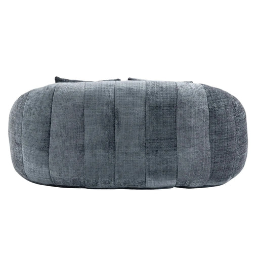 Contemporary Bean Bag Sofa Lazy Sofa Durable Comfort Lounger in Gray Chenille for Indoor & Outdoor Use Default -DTYStore