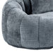 Contemporary Bean Bag Sofa Lazy Sofa Durable Comfort Lounger in Gray Chenille for Indoor & Outdoor Use Default -DTYStore
