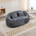 Contemporary Bean Bag Sofa Lazy Sofa Durable Comfort Lounger in Gray Chenille for Indoor & Outdoor Use Default -DTYStore