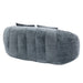 Contemporary Bean Bag Sofa Lazy Sofa Durable Comfort Lounger in Gray Chenille for Indoor & Outdoor Use Default -DTYStore