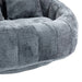 Contemporary Bean Bag Sofa Lazy Sofa Durable Comfort Lounger in Gray Chenille for Indoor & Outdoor Use Default -DTYStore