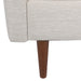 Contemporary Fabric Club Chair with Birch Wood Legs in Beige Default -DTYStore