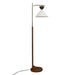 Contemporary Floor Lamp Zensa Brown 110V Standing Light for Living Room, Bedroom & Office Default -DTYStore