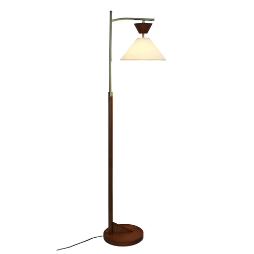 Contemporary Floor Lamp Zensa Brown 110V Standing Light for Living Room, Bedroom & Office Default -DTYStore