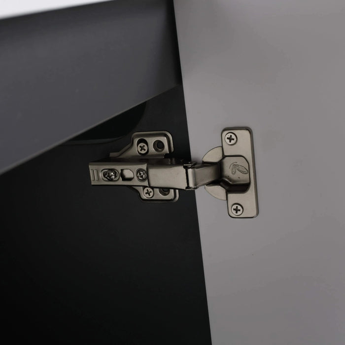 Contemporary Freestanding Bathroom Vanity with White Resin Sink & Soft-Close Cabinet Doors, Plywood, 48' Default -DTYStore