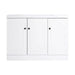 Contemporary Freestanding Bathroom Vanity with White Resin Sink & Soft-Close Cabinet Doors, Plywood, 48' Default -DTYStore
