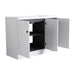 Contemporary Freestanding Bathroom Vanity with White Resin Sink & Soft-Close Cabinet Doors, Plywood, 48' Default -DTYStore