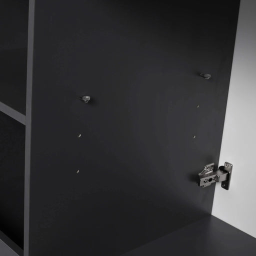 Contemporary Freestanding Bathroom Vanity with White Resin Sink & Soft-Close Cabinet Doors, Plywood, 48' Default -DTYStore