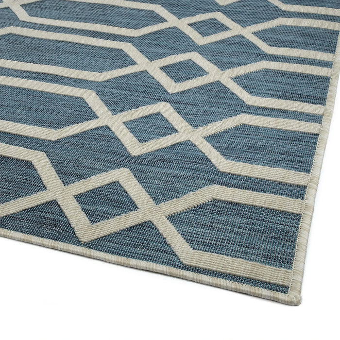 Contemporary, Transitional, Geometric, Textured, High-Low Cut & Loop 7'10' x 10' Rectangle Area Rug Default -DTYStore
