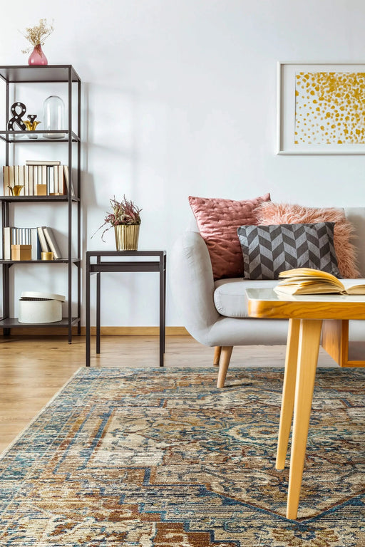 Contemporary, Transitional, Oriental, Textured, Distressed Cut Pile 7'10' x 10'10' Rectangle Area Rug Default -DTYStore