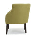 Contemporary Upholstered Club Chair with Button Tufting in Green Fabric and Birch Wood Legs Default -DTYStore