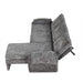 Convertible Futon Sofa Bed with Adjustable Backrest, Reversible Chaise Lounge, and Removable Armrest Pillows, Gray Chenille, 94.1' Default -DTYStore