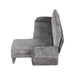 Convertible Futon Sofa Bed with Adjustable Backrest, Reversible Chaise Lounge, and Removable Armrest Pillows, Gray Chenille, 94.1' Default -DTYStore