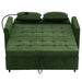 Convertible Loveseat Sofa Bed with Adjustable Backrest, USB Ports, Phone Holder, Side Pockets, Green Chenille, 56.9' Default -DTYStore