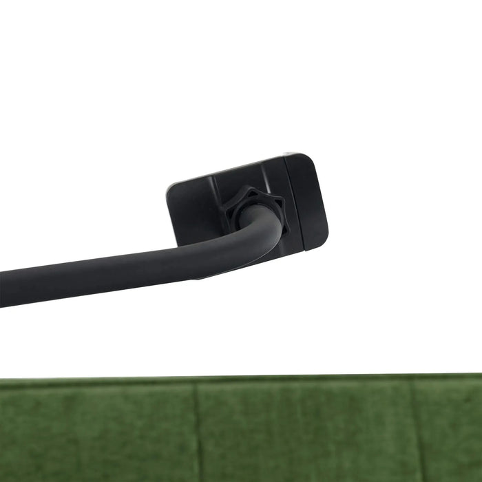 Convertible Loveseat Sofa Bed with Adjustable Backrest, USB Ports, Phone Holder, Side Pockets, Green Chenille, 56.9' Default -DTYStore