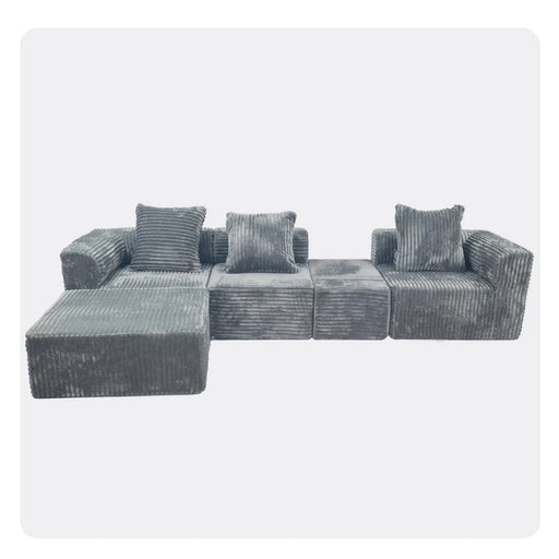 Convertible Modular Sectional Sofa Set Compression Sofa Default -DTYStore