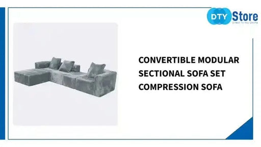 Convertible Modular Sectional Sofa Set Compression Sofa Default -DTYStore