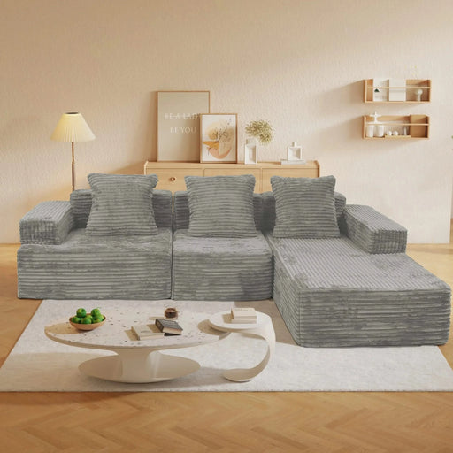Convertible Modular Sectional Sofa Set Popular Compression Sofa Default -DTYStore