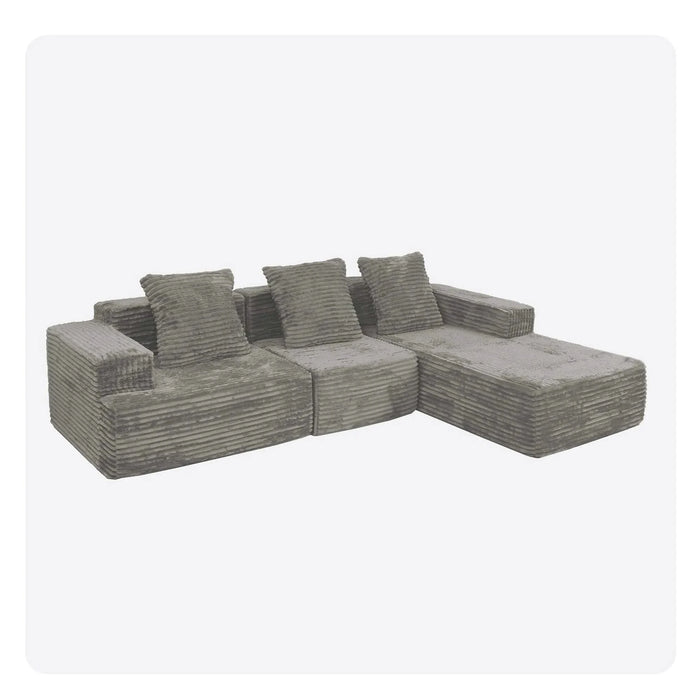 Convertible Modular Sectional Sofa Set Popular Compression Sofa Default -DTYStore
