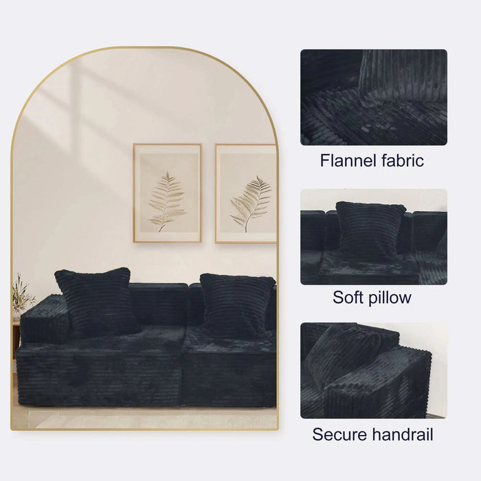 Convertible Modular Sectional Sofa Set Popular Compression Sofa Default -DTYStore