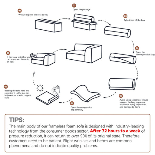 Convertible Modular Sectional Sofa Set Popular Microfiber Fabric Compression Sofa Default -DTYStore
