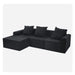 Convertible Modular Sectional Sofa Set Popular Microfiber Fabric Compression Sofa Default -DTYStore