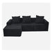 Convertible Modular Sectional Sofa Set Popular Microfiber Fabric Compression Sofa Default -DTYStore