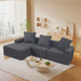 Convertible Modular Sectional Sofa Set Popular Microfiber Fabric Compression Sofa Default -DTYStore