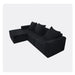 Convertible Modular Sectional Sofa Set Popular Microfiber Fabric Compression Sofa Default -DTYStore