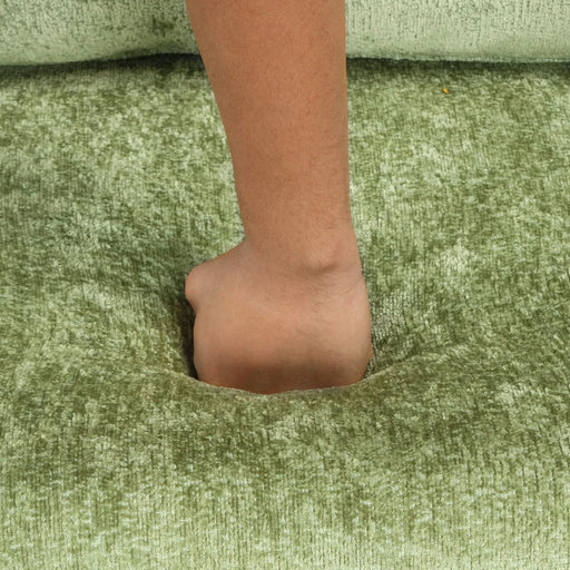 Convertible Sofa Bed Sectional Sofa Sleeper with Storage Ottoman, Green Chenille, 82.67 inches Default -DTYStore