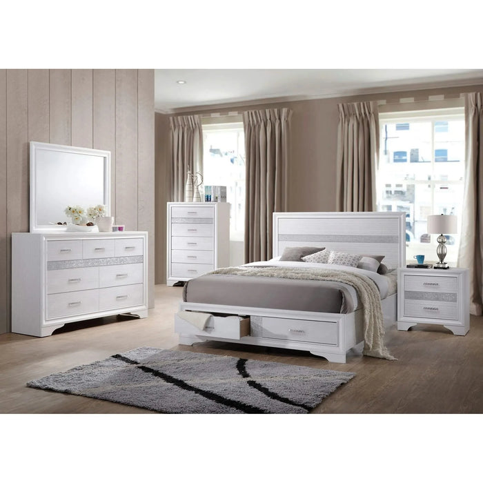 Corbin White 5-piece California King Bedroom Set Default -DTYStore