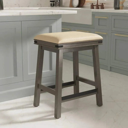 Cortez Bonded Leather Stool, 24" Counter Height or 30" Bar Height -DTYStore