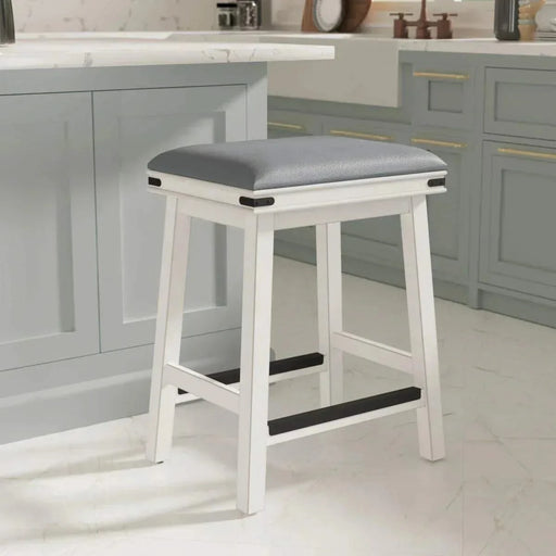 Cortez Bonded Leather Stool, 24" Counter Height or 30" Bar Height -DTYStore