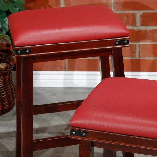 Cortez Bonded Leather Stool, 24" Counter Height or 30" Bar Height -DTYStore