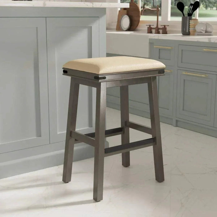 Cortez Bonded Leather Stool, 24" Counter Height or 30" Bar Height -DTYStore