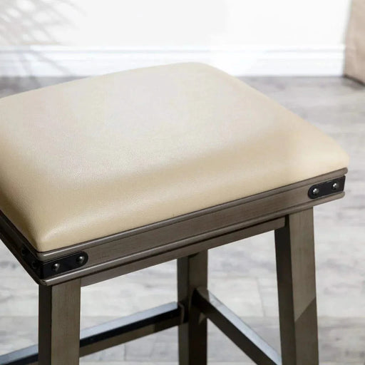 Cortez Bonded Leather Stool, 24" Counter Height or 30" Bar Height -DTYStore