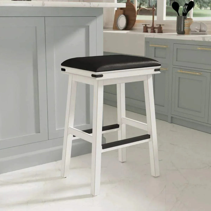 Cortez Bonded Leather Stool, 24" Counter Height or 30" Bar Height -DTYStore